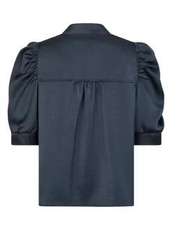 Outlet Neo Noir Roella Heavy Sateen Bluse, , 38 Midnight Blue