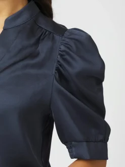 Outlet Neo Noir Roella Heavy Sateen Bluse, , 38 Midnight Blue