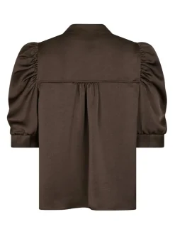 Neo Noir Roella Heavy Sateen Bluse, , 42*Dame Bluser & Skjorter