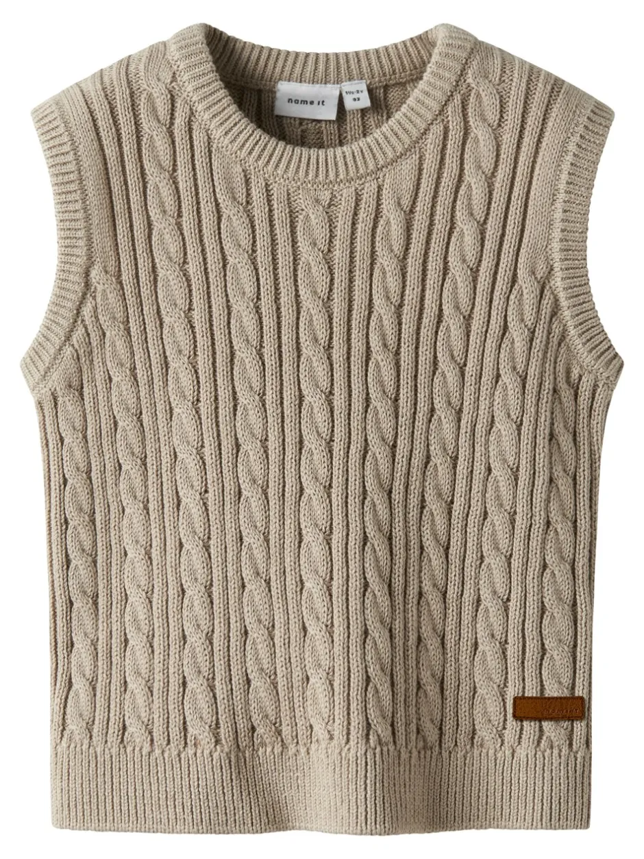 Name It Roman Knit Vest, , 110 cm*Børn Strik & Sweatshirts