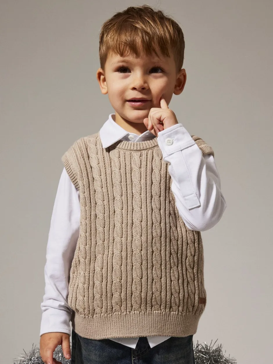 Name It Roman Knit Vest, , 110 cm*Børn Strik & Sweatshirts