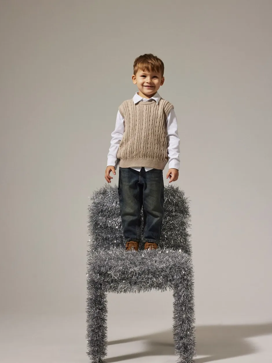 Name It Roman Knit Vest, , 110 cm*Børn Strik & Sweatshirts