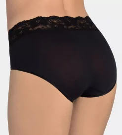 New Sloggi Romance Midi-trusser, , 40 Black