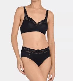 New Sloggi Romance Midi-trusser, , 40 Black