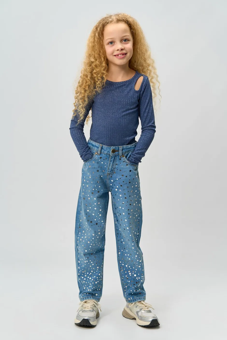 Sale THE NEW Romina Mom Fit Jeans, , 134-140 cm Light Blue Denim