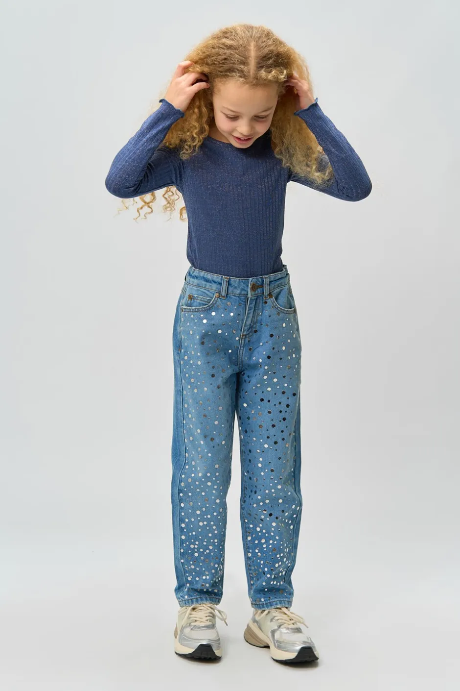 Sale THE NEW Romina Mom Fit Jeans, , 134-140 cm Light Blue Denim