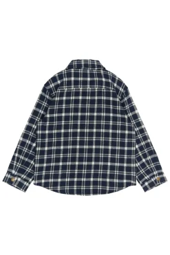 Sale THE NEW Ronan Flannel Skjorte, , 122-128 cm Navy Blazer Check