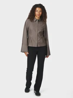 Neo Noir Rosa Pinstripe Melange Skjorte, , 38*Dame Bluser & Skjorter