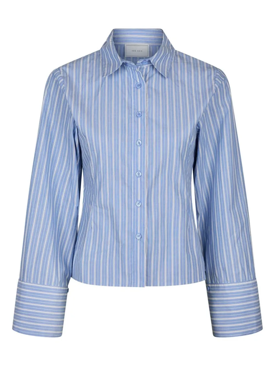 Neo Noir Rosa Stripe Shirt, , 36*Dame Bluser & Skjorter