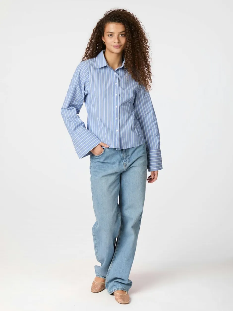 Neo Noir Rosa Stripe Shirt, , 36*Dame Bluser & Skjorter