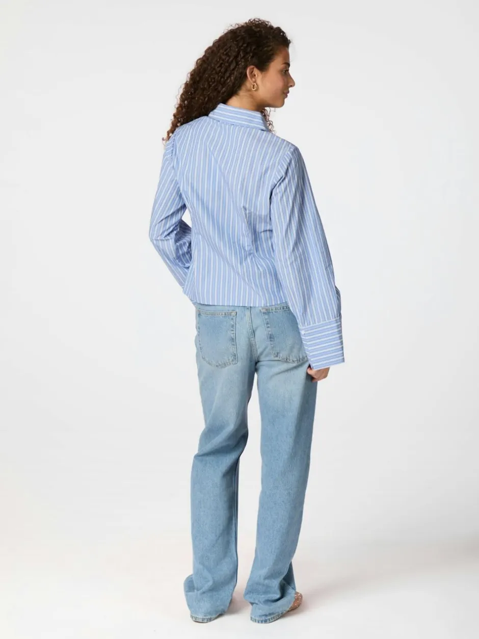 Neo Noir Rosa Stripe Shirt, , 36*Dame Bluser & Skjorter