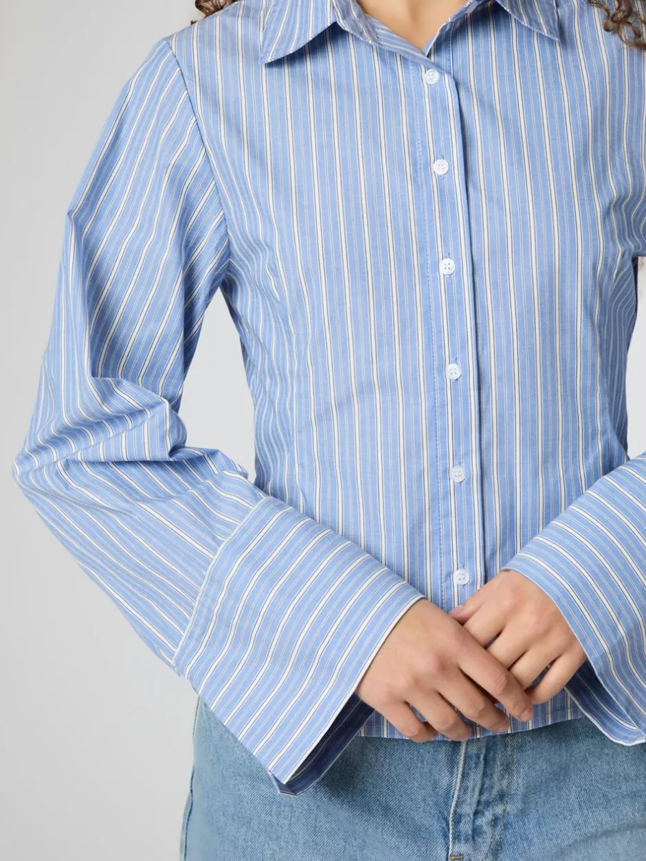 Neo Noir Rosa Stripe Shirt, , 36*Dame Bluser & Skjorter
