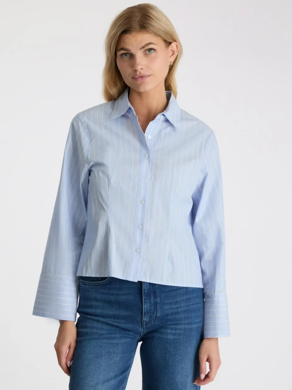 Neo Noir Rosa Stripe Shirt, , 38*Dame Bluser & Skjorter