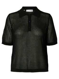 Selected Women Rose Structure Knit Bluse, , M*Dame Strik & Sweatshirts