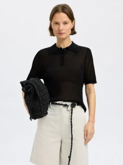 Selected Women Rose Structure Knit Bluse, , M*Dame Strik & Sweatshirts