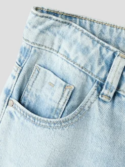 Clearance Name It Rose Wide Jeans, , 152 cm Light Blue Denim