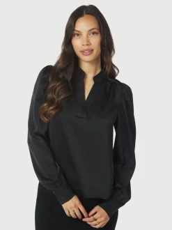 Neo Noir Rosslyn Heavy Sateen Bluse, , 40*Dame Bluser & Skjorter