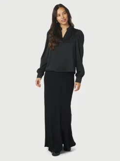 Neo Noir Rosslyn Heavy Sateen Bluse, , 40*Dame Bluser & Skjorter