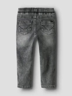 Clearance Name It Ryan Slim Sweat Jeans, , 98 cm Grey Denim