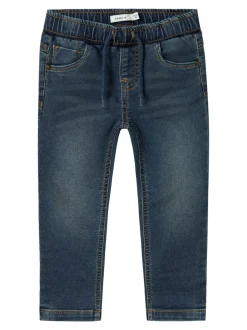 Outlet Name It Ryan Slim Sweat Jeans, , 92 cm Vintage Dark Blue Denim