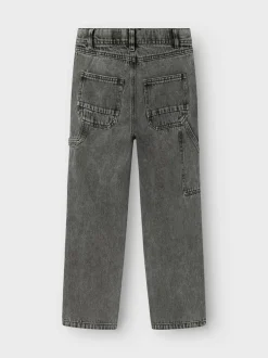 Clearance Name It Ryan Straight Jeans, , 134 cm Medium Grey Denim