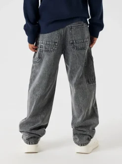 Clearance Name It Ryan Straight Jeans, , 134 cm Medium Grey Denim