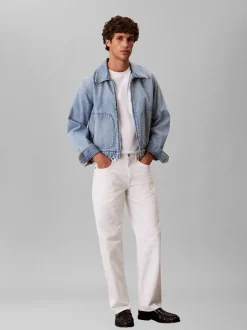New Calvin Klein Jeans 90s Straigth Jeans, , W36/L32 Chalk White