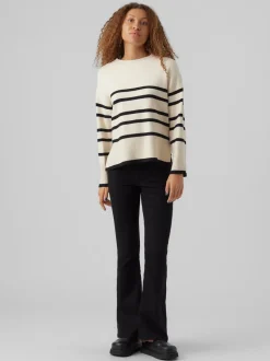 Discount Vero Moda Saba Striktrøje, , XXL Birch