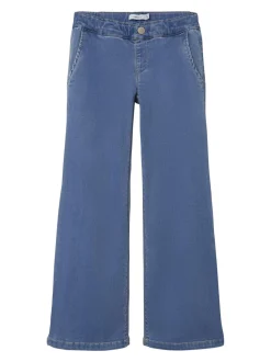 Name It Salli Wide Jeans, , 116 cm Light Blue Denim