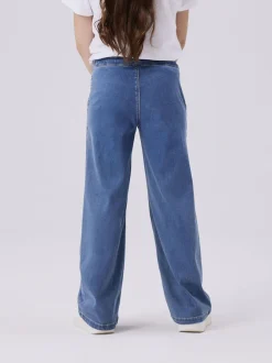 Name It Salli Wide Jeans, , 116 cm Light Blue Denim