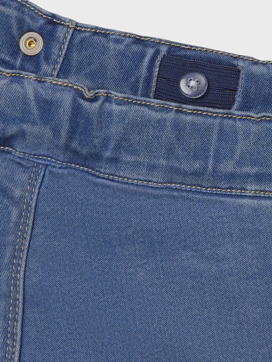 Name It Salli Wide Jeans, , 116 cm Light Blue Denim