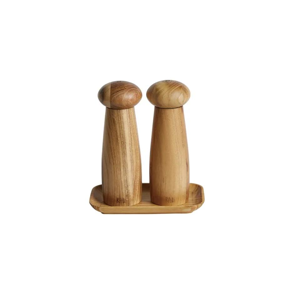 Hot RAW Salt- & Peberkværnsæt, Teak