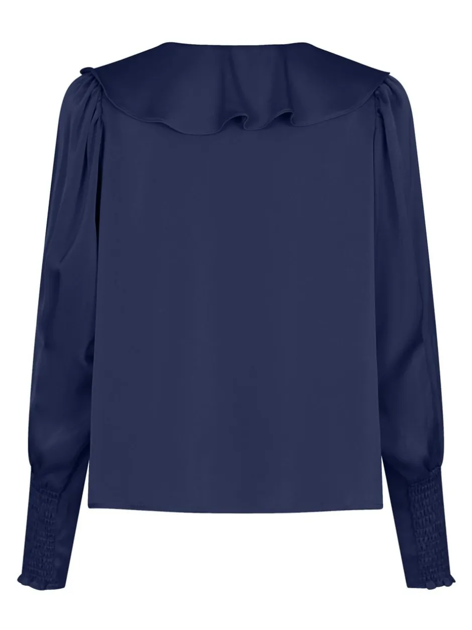 Neo Noir Sandie Sateen Bluse, , 38*Dame Bluser & Skjorter