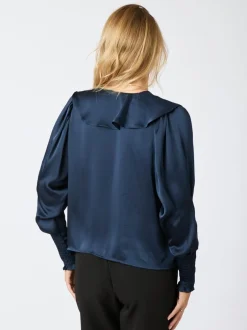 Neo Noir Sandie Sateen Bluse, , 38*Dame Bluser & Skjorter