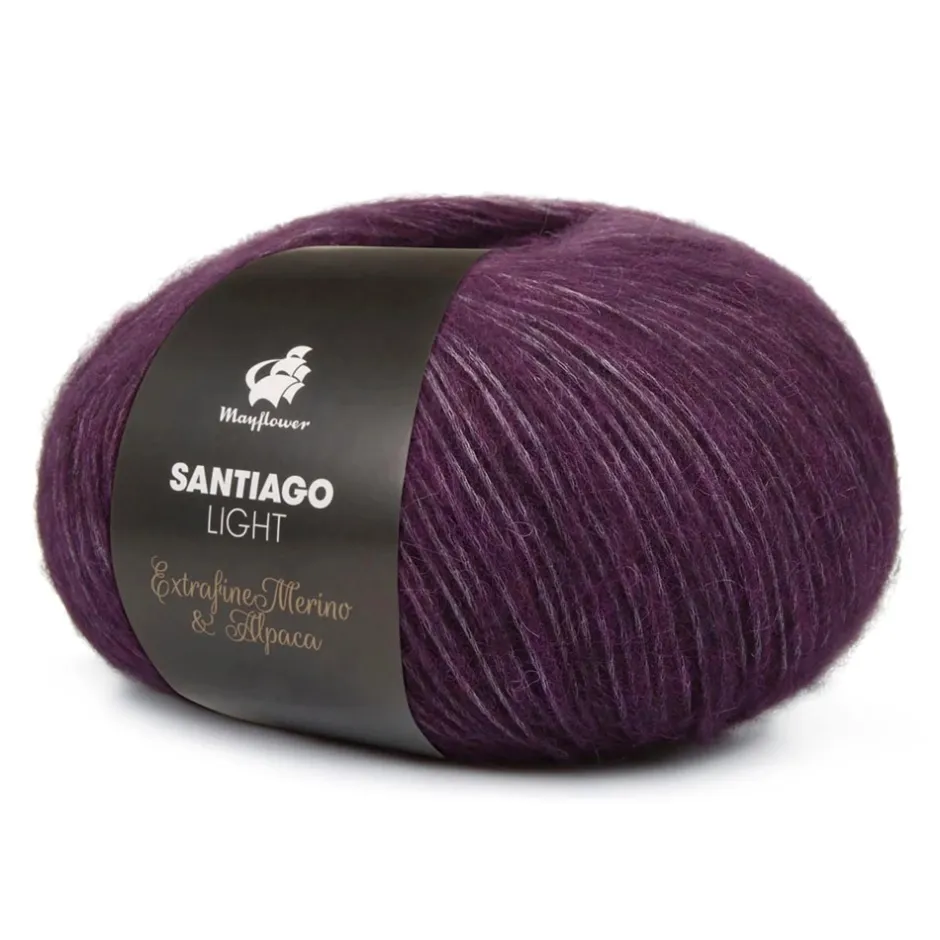 Outlet Mayflower Santiago Light Garn, , 50 g 017 Bordeaux