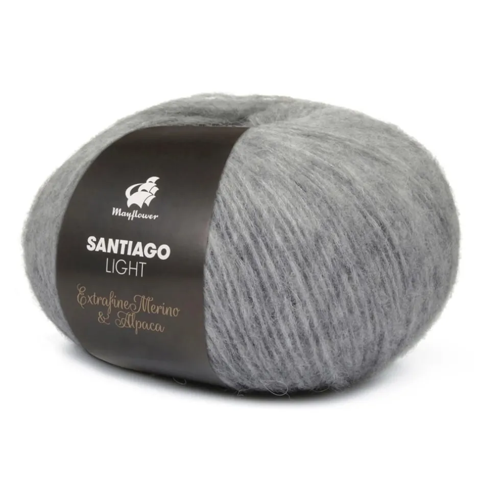 Mayflower Santiago Light Garn, , 50 g 008 Grå