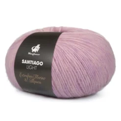 Best Mayflower Santiago Light Garn, 50 g 015 Lys Lavendel