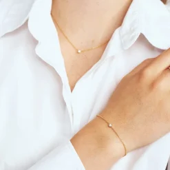 New Sif Jakobs Jewellery Sarzana armbånd, , 18 cm Gold Plated