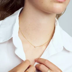 New Sif Jakobs Jewellery Sarzana Halskæde, , 45 cm Gold Plated