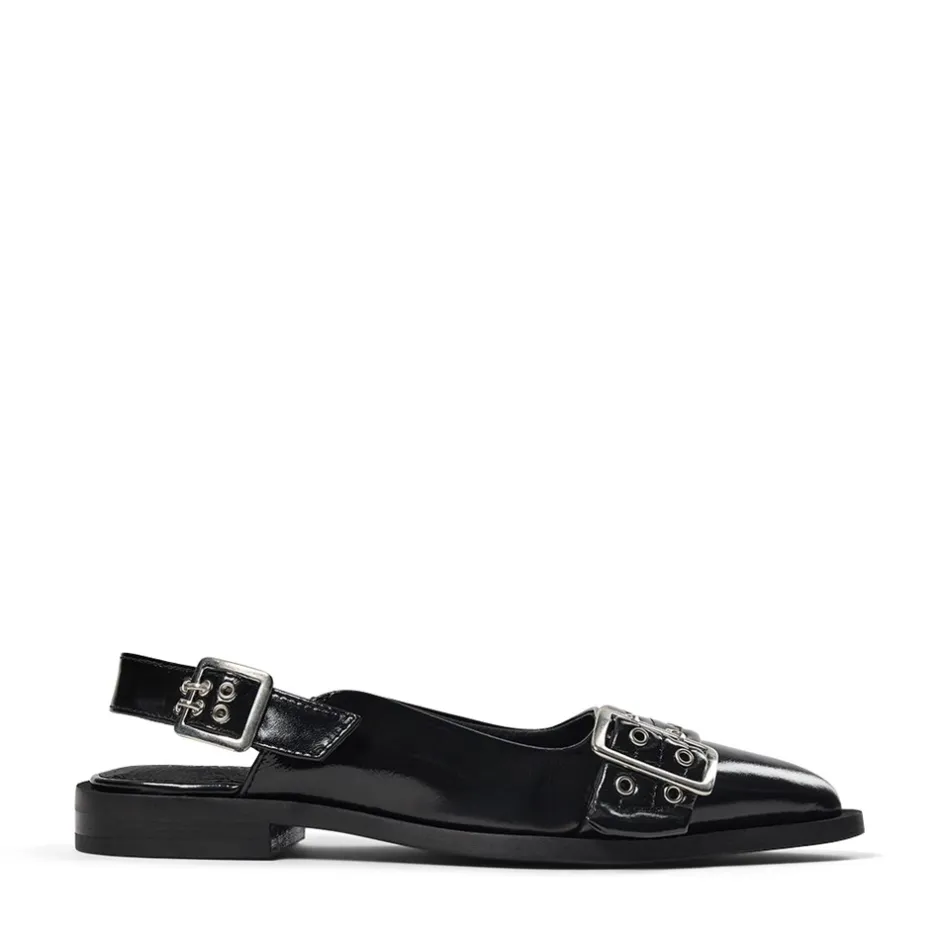 Pavement Saso Slingback Ballerinasko, , 37 Black Patent