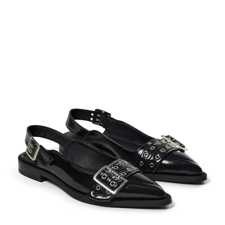 Pavement Saso Slingback Ballerinasko, , 37 Black Patent