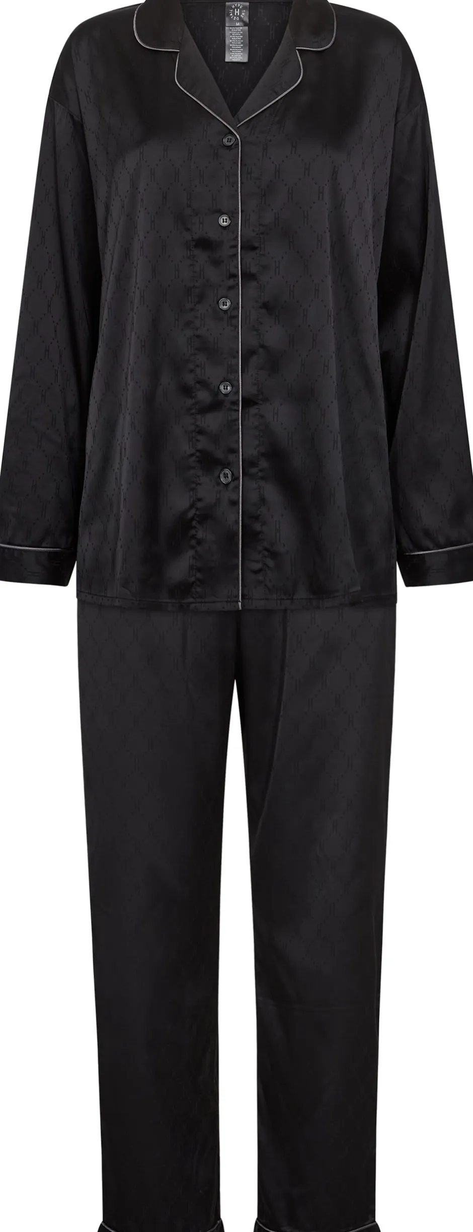 Hype The Detail Satin Pyjamassæt, , L*Dame Loungewear