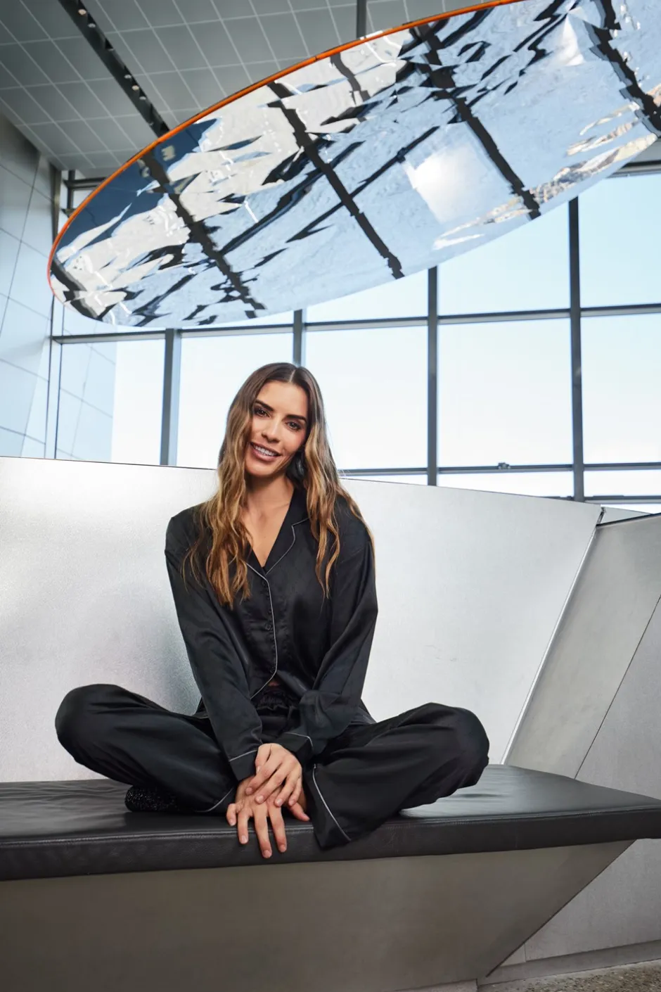 Hype The Detail Satin Pyjamassæt, , L*Dame Loungewear