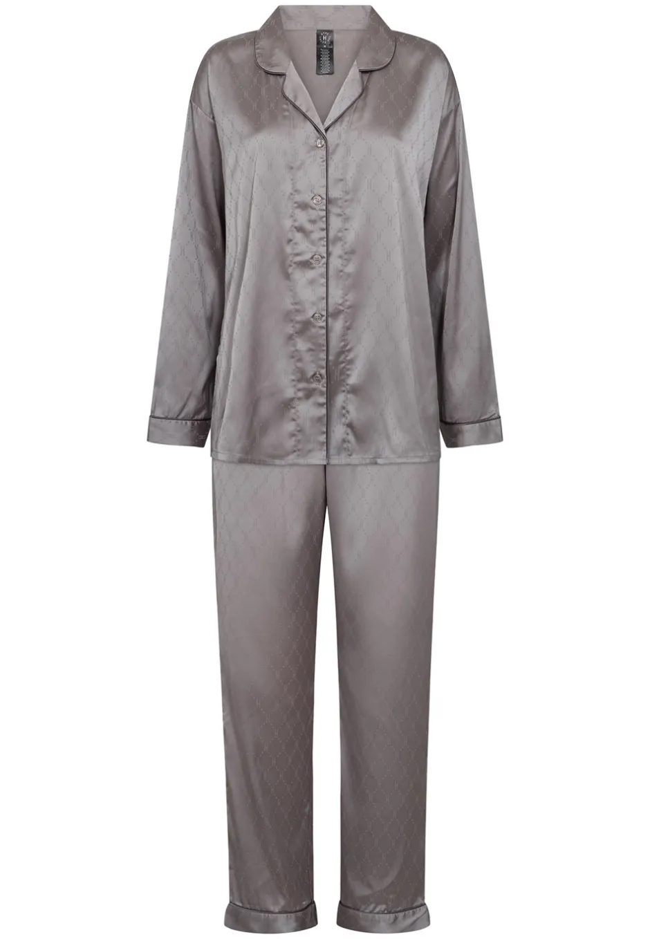 Sale Hype The Detail Satin Pyjamassæt, , L Grey