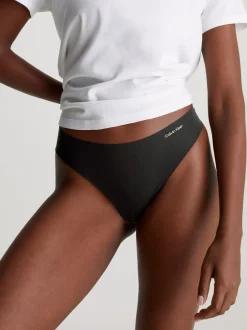 Discount Calvin Klein Seamless Thong, , L Black
