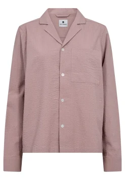 JBS Seersucker Natskjorte, , XS*Dame Loungewear