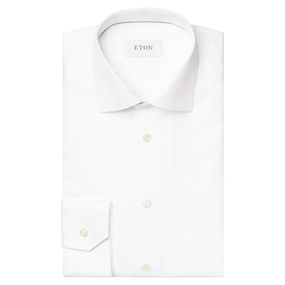 Eton Semi Solid Signature Twill Slim Skjorte, , 41* Skjorter