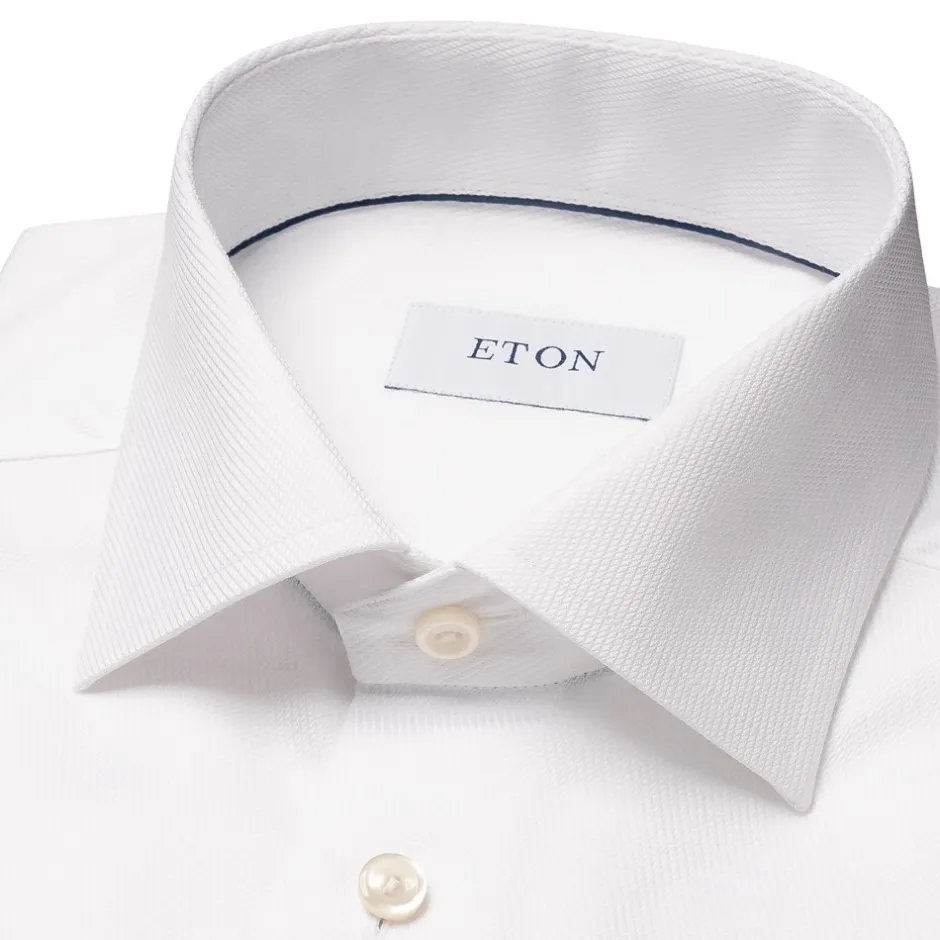 Eton Semi Solid Signature Twill Slim Skjorte, , 41* Skjorter
