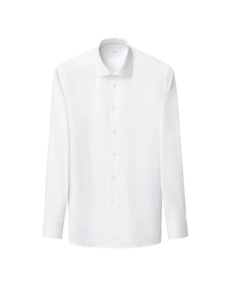 Eton Semi-Solid Twill Contemporary Skjorte, , 40* Skjorter