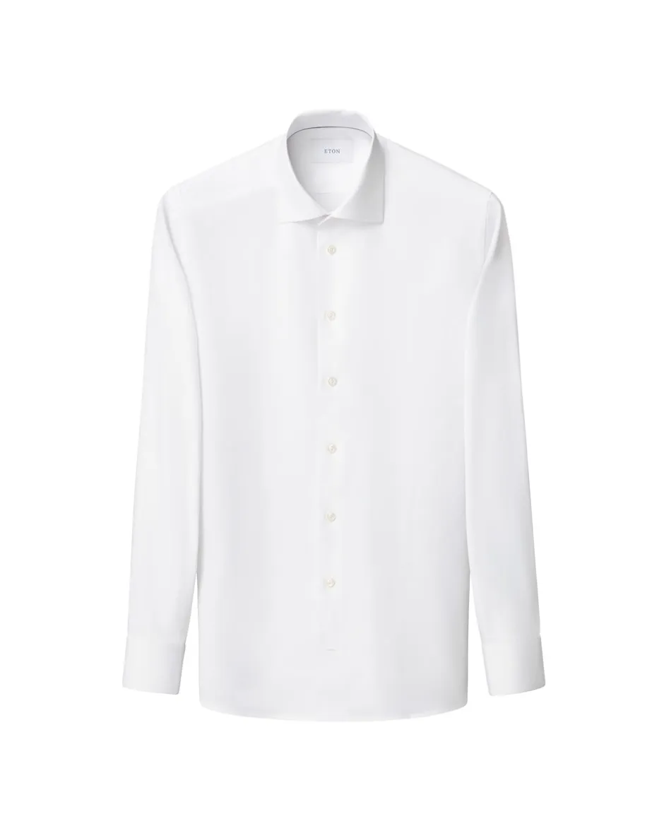Eton Semi-Solid Twill Slim Skjorte, , 42* Skjorter